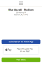 Mobile Screenshot of bluewazabimadison.com
